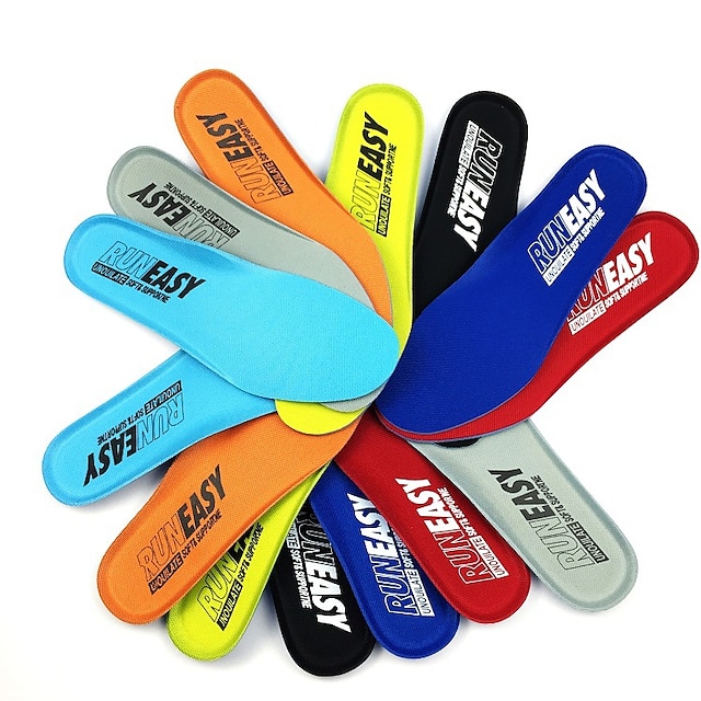  Shoe Inserts Running Insoles Sneaker Insoles Women's Men's Tailorable Sports Insoles Foot Supports Shock Absorption Stink Prevention Moisture Wicking for Fitness Running Active Training Fall Winter