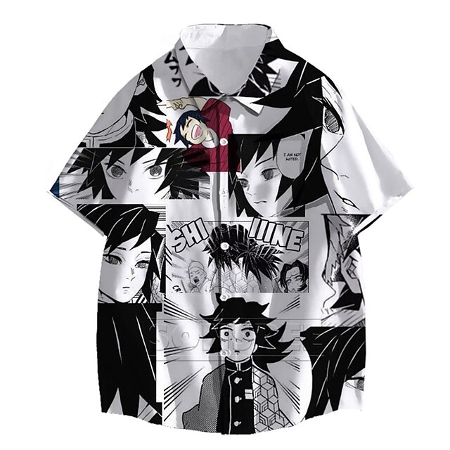 

Inspired by Demon Slayer: Kimetsu no Yaiba Kamado Nezuko Agatsuma Zenitsu Kamado Tanjiro Cartoon Manga Terylene Anime Harajuku Graphic Kawaii Top For Men's