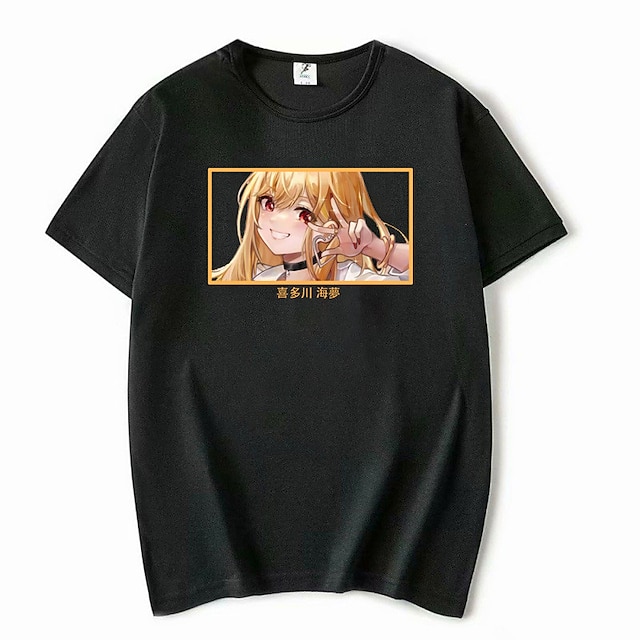 

Inspired by My Dress-up Darling Marin Kitagawa T-shirt Cartoon 100% Polyester Anime Harajuku Graphic Kawaii T-shirt For Men's / Women's / Couple's