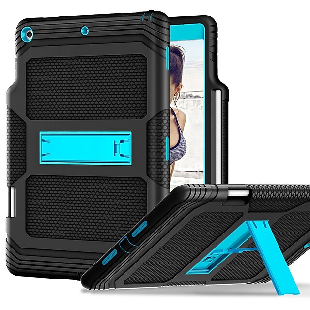 

Tablet Case Cover For Apple iPad 10.2'' 9th 8th 7th Portable Card Holder Shockproof Solid Colored Silica Gel PC
