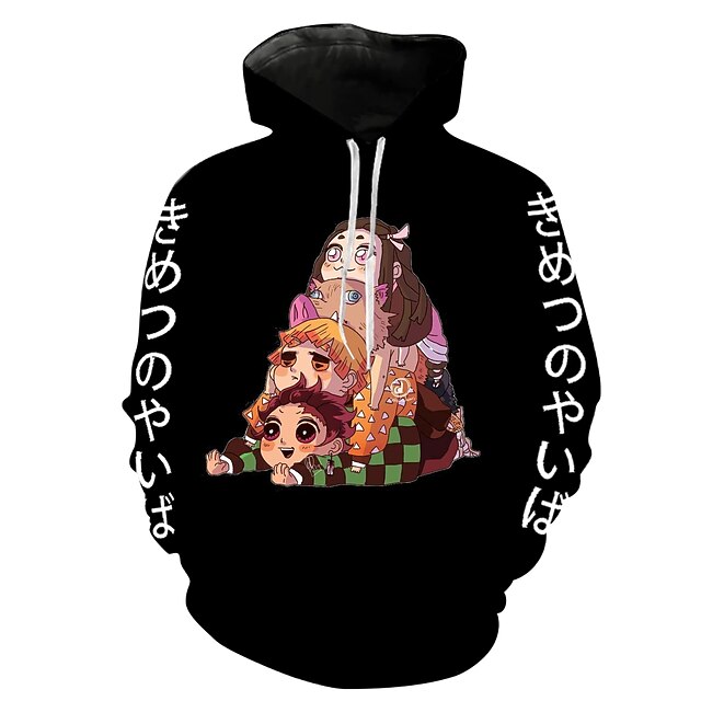 

Inspired by Demon Slayer: Kimetsu no Yaiba Kamado Nezuko Kamado Tanjiro Hoodie Cartoon 100% Polyester Anime Harajuku Graphic Kawaii Hoodie For Men's / Women's / Couple's