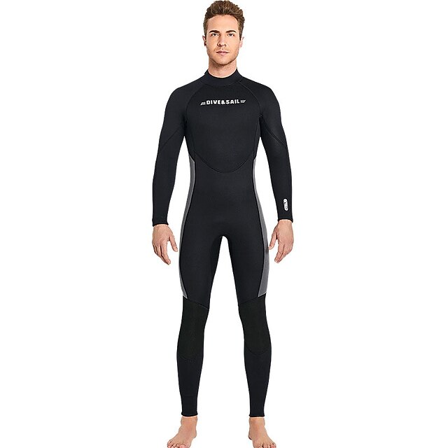 Sports & Outdoors Surfing, Diving & Snorkeling | Dive&Sail Mens Full Wetsuit 3mm SCR Neoprene Diving Suit Thermal Warm Windproof