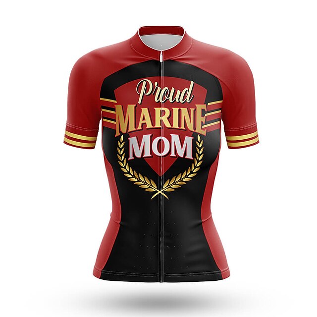 

21Grams Women's Short Sleeve Cycling Jersey Summer Spandex Red Bike Top Mountain Bike MTB Road Bike Cycling Quick Dry Moisture Wicking Sports Clothing Apparel / Stretchy / Athleisure