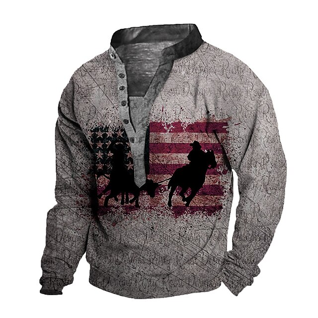 

Men's Unisex Sweatshirt Pullover Graphic Prints National Flag Print Casual Daily Sports 3D Print Casual Designer Hoodies Sweatshirts Long Sleeve Gray
