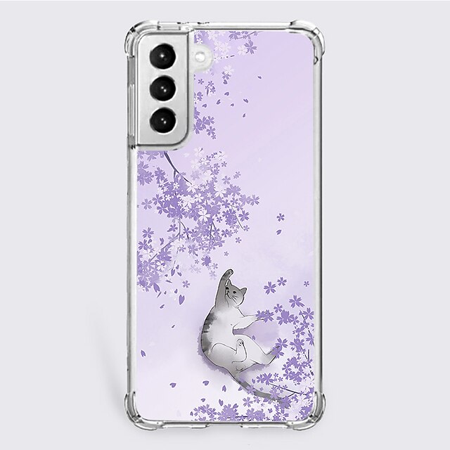 

Cat Phone Case For Samsung Galaxy S22 S21 S20 Plus Ultra FE Unique Design Protective Case Shockproof Dustproof Back Cover TPU