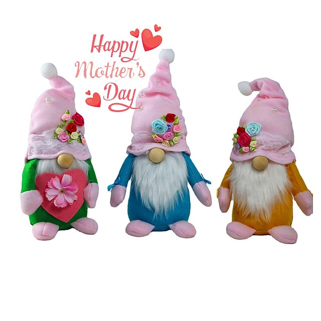 

Mother's Day Gift Dwarf Ornament Faceless Doll Rose Valentine's Day gift