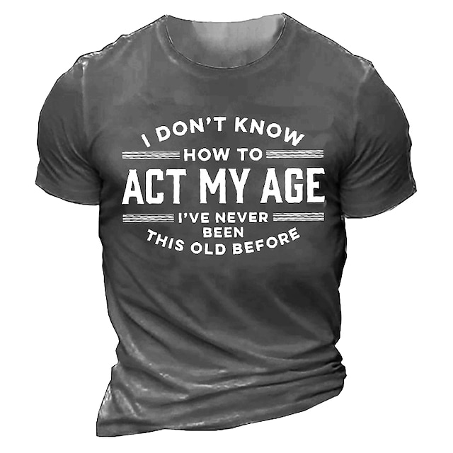  Bărbați Scrisă Imprimeu Grafic Tricou Tricouri grafice Tricouri amuzante Tricouri cu slogan cămăși retro Manșon scurt Tricou Tipărire 3D Stil Nautic Cămașă Epocă Sport Modă În aer liber Stradă Zilnic