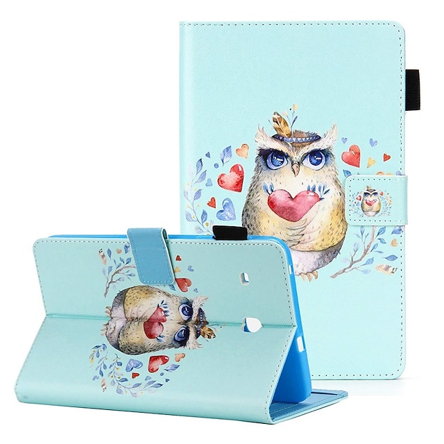 

Case for Samsung Galaxy Tab S8 11'' S7 11'' Tab A8 10.5'' Tab A7 Lite 8.7'' 2022 2021 with Pencil Holder Card Pocket Auto Wake/Sleep Slim Smart PU Leather Folio Stand TPU Cover Cute Animal