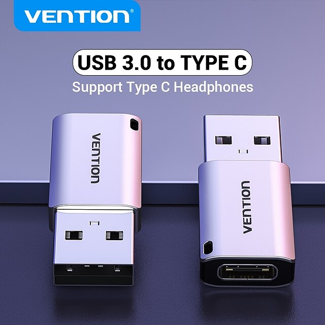  Vention USB C Adapter USB 3.0 2.0 Male to Type C Female Converter Cable for Laptop Samsung S20 Xiaomi 10 Earphone USB Adapter