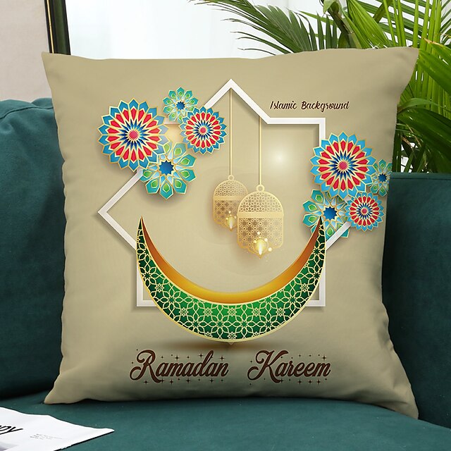 Home & Garden Home Decor | Ramadan Double Side Cushion Cover 4PC Soft Decorative Square Throw Pillow Cover Cushion Case Pillowca