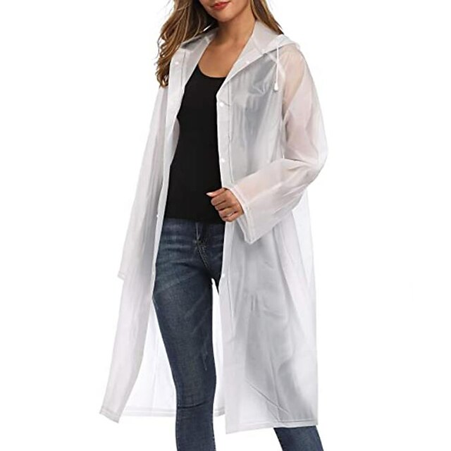 

Rain Coat (1Pack) - EVA Rain Poncho for Women and Men, Reusable Raincoat Portable EVA Rain Coats Reusable Rain Poncho with Hood