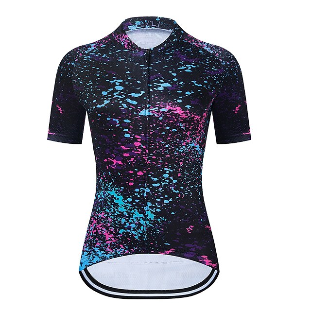 

21Grams Women's Short Sleeve Cycling Jersey Summer Spandex Black Bike Top Mountain Bike MTB Road Bike Cycling Quick Dry Moisture Wicking Sports Clothing Apparel / Stretchy / Athleisure