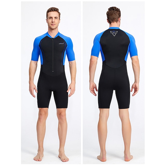 Sports & Outdoors Surfing, Diving & Snorkeling | Dive&Sail Mens Shorty Wetsuit 1.5mm SCR Neoprene Diving Suit UV Sun Protection 