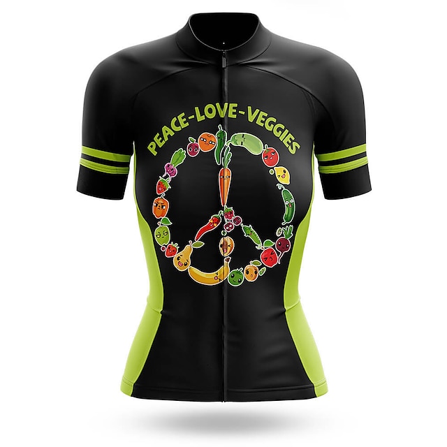 

21Grams Women's Short Sleeve Cycling Jersey Summer Spandex Black Bike Top Mountain Bike MTB Road Bike Cycling Quick Dry Moisture Wicking Sports Clothing Apparel / Stretchy / Athleisure
