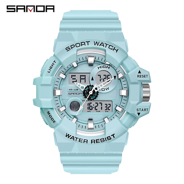 

SANDA Digital Watch for Men Analog - Digital Digital Stylish Stylish Modern Style Waterproof Calendar Alarm Clock Plastic Silicone Fashion
