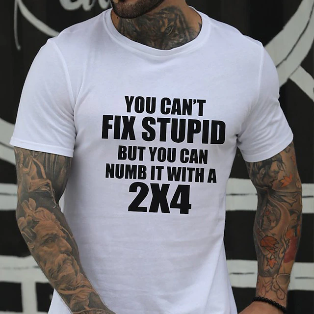 Men's Letter T Shirt Casual Style Cotton Short Sleeve Graphic Shirt Black White Blue Comfortable Tee Vacation Casual Fashion Designer Clothing4