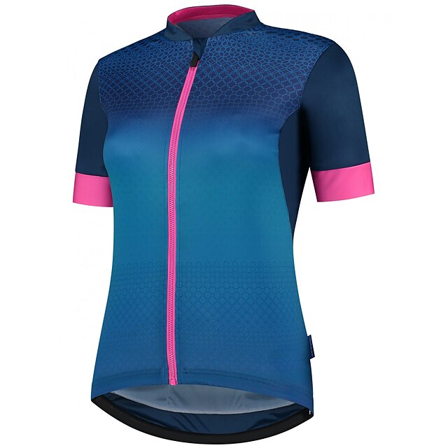 

21Grams Women's Short Sleeve Cycling Jersey Summer Spandex Blue Bike Top Mountain Bike MTB Road Bike Cycling Quick Dry Moisture Wicking Sports Clothing Apparel / Stretchy / Athleisure