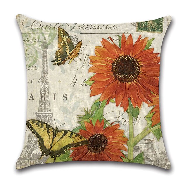 Home & Garden Home Decor | Floral Double Side Cushion Cover 4PC Soft Decorative Square Throw Pillow Cover Cushion Case Pillowcas