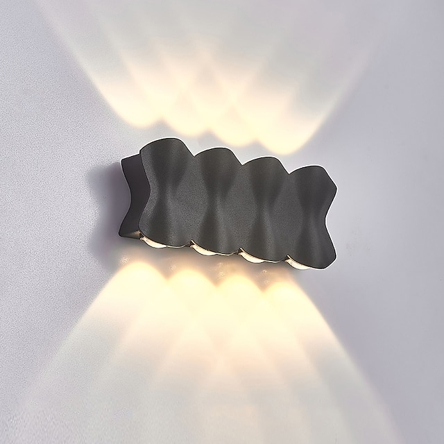  مصابيح حائط خارجية حديثة على الطراز الاسكندنافي مصابيح جدارية داخلية لغرفة النوم من الألومنيوم 220-240 فولت 5/7/9 ث