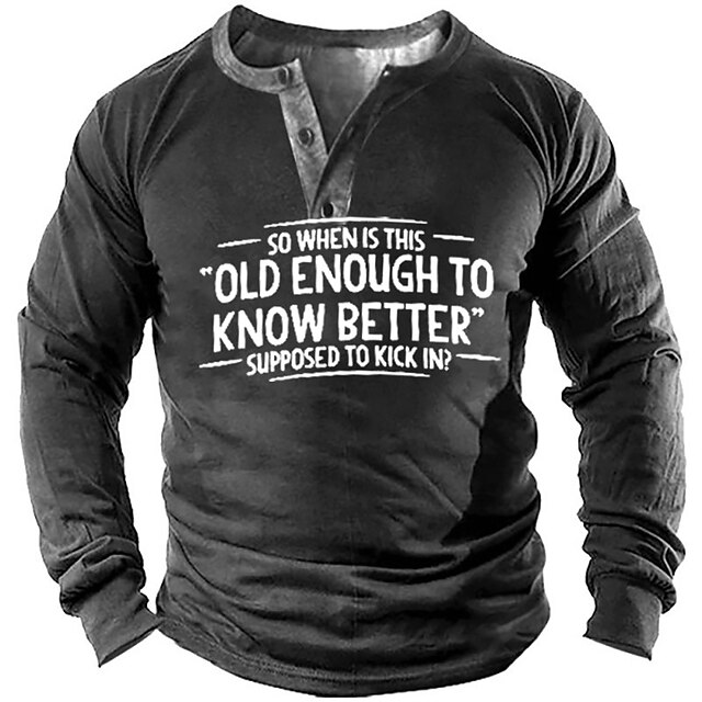 

Men's Sweatshirt Pullover Graphic Letter Sports Outdoor Casual Daily 3D Print Basic Casual Hoodies Sweatshirts Dark Gray