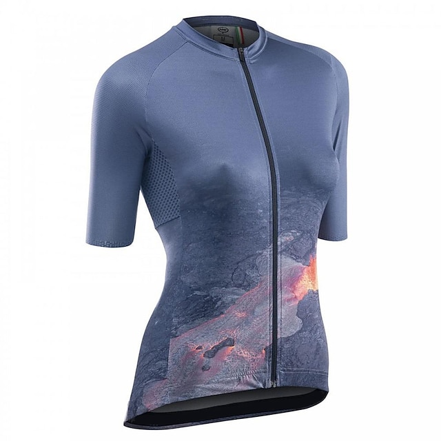 

21Grams Women's Short Sleeve Cycling Jersey Summer Spandex Grey Bike Top Mountain Bike MTB Road Bike Cycling Quick Dry Moisture Wicking Sports Clothing Apparel / Stretchy / Athleisure
