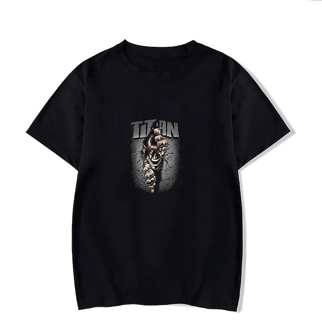 

Inspired by Attack on Titan Eren Jaeger Cosplay Costume T-shirt 100% Polyester Pattern Harajuku Graphic Kawaii T-shirt For Men's / Women's / Couple's