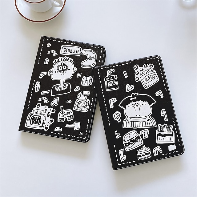 

Tablet Case Cover For Apple iPad 10.2'' 9th 8th 7th iPad Air 4th iPad mini 6th Portable Shockproof Dustproof Cartoon Word / Phrase PU Leather