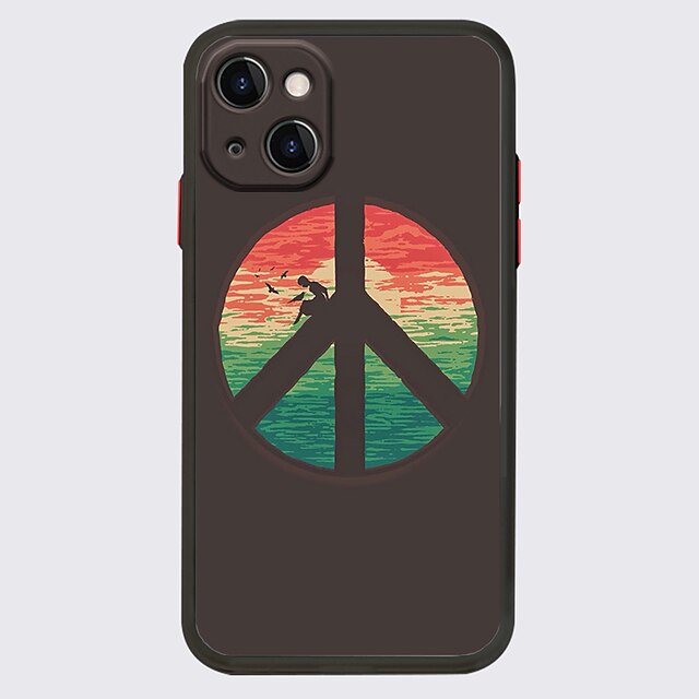 

PEACE LOVE NO WAR Phone Case For Apple iPhone 13 Pro Max 12 11 SE 2020 X XR XS Max 8 7 Unique Design Protective Case Shockproof Dustproof Back Cover TPU