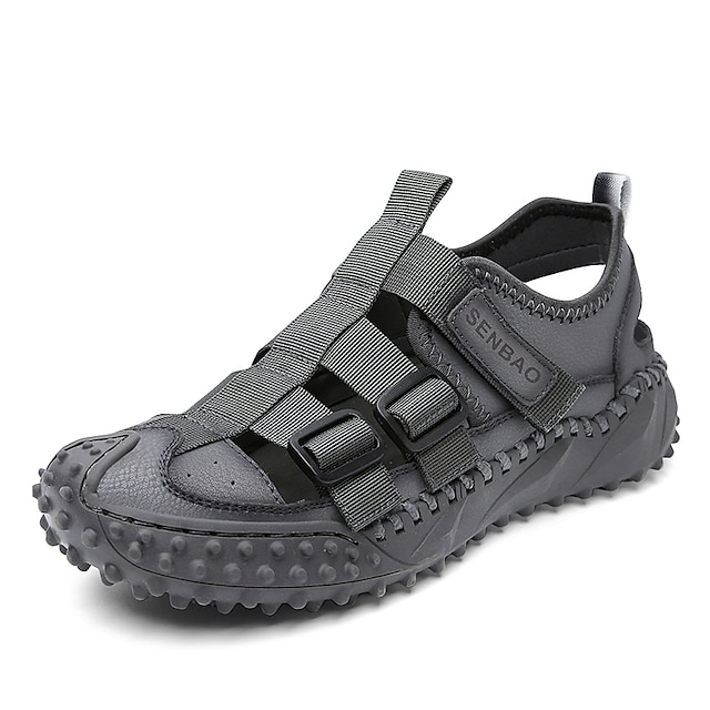 

Men's Loafers Slip-Ons Casual Daily Walking Shoes PU Black Gray Brown Spring Summer