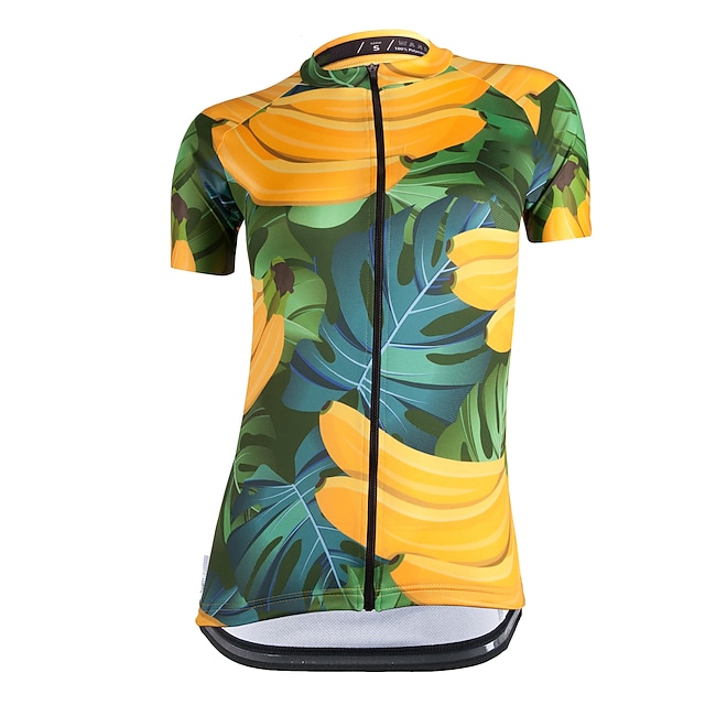 

21Grams Women's Short Sleeve Cycling Jersey Summer Spandex Yellow Fruit Bike Top Mountain Bike MTB Road Bike Cycling Quick Dry Moisture Wicking Sports Clothing Apparel / Stretchy / Athleisure