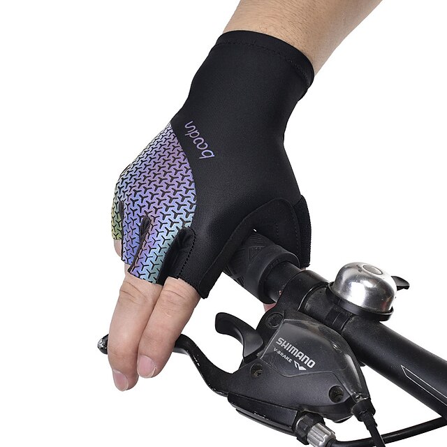 

BOODUN Bike Gloves / Cycling Gloves Breathable Quick Dry Wearable Skidproof Fingerless Gloves Sports Gloves Silica Gel Lycra Purple for Adults' Outdoor Exercise Cycling / Bike