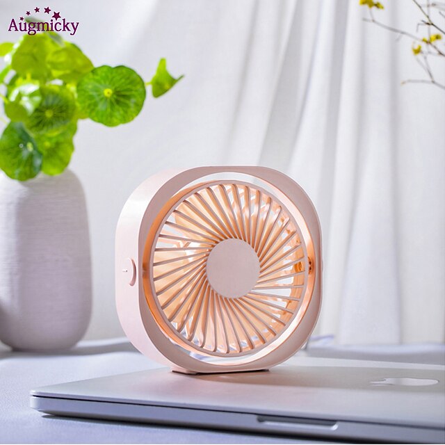 

Mini Charging USB Small Fan 360 Rotating Mini Desktop Fan