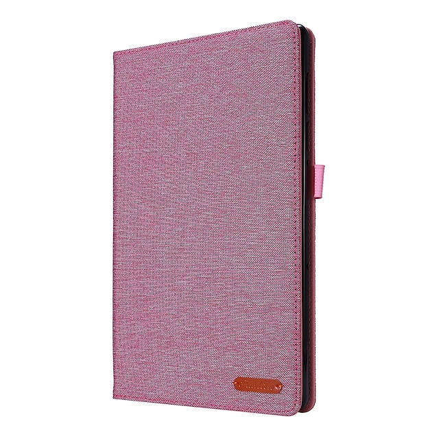 

Tablet Case Cover For Lenovo S7 Plus FE Portable Card Holder Shockproof Solid Colored Cotton Fabric