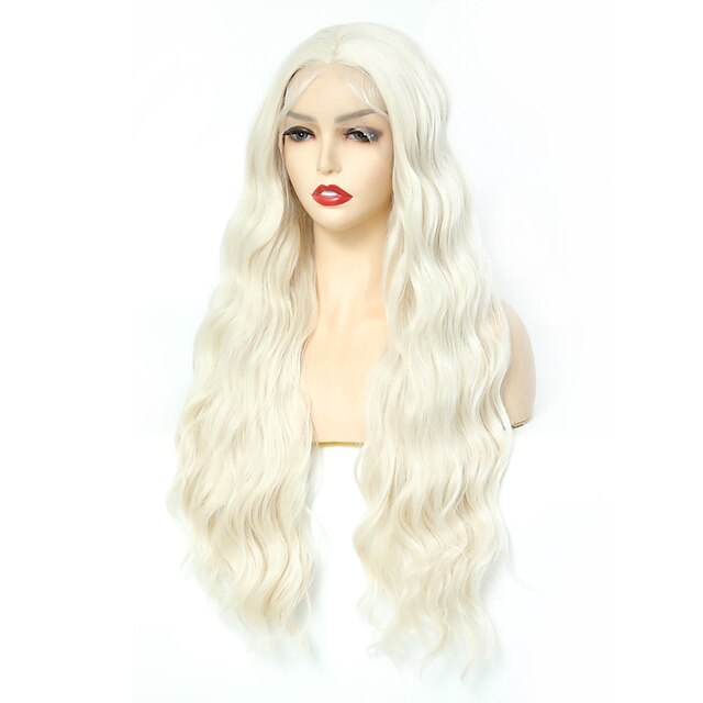 Beauty & Hair Wigs & Hair Pieces | Synthetic Lace Wig Body Wave Style 16-26 inch Blonde Middle Part 13*2.5 lace front Wig All Wi