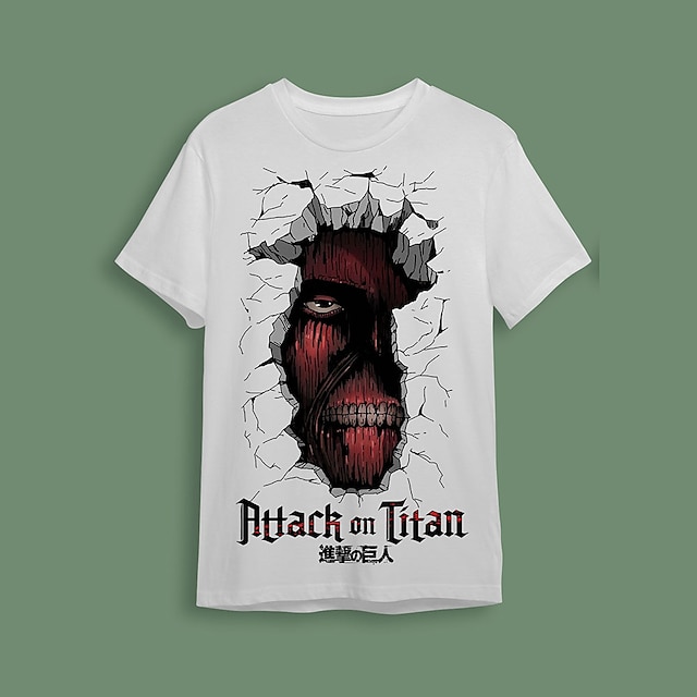 

Inspired by Attack on Titan Titanite T-shirt Anime 100% Polyester Anime 3D Harajuku Graphic T-shirt For Men's / Women's / Couple's