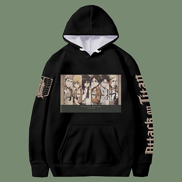 

Inspired by Attack on Titan levi ackerman Hoodie Anime 100% Polyester Anime Harajuku Graphic Kawaii Hoodie For Men's / Women's / Couple's