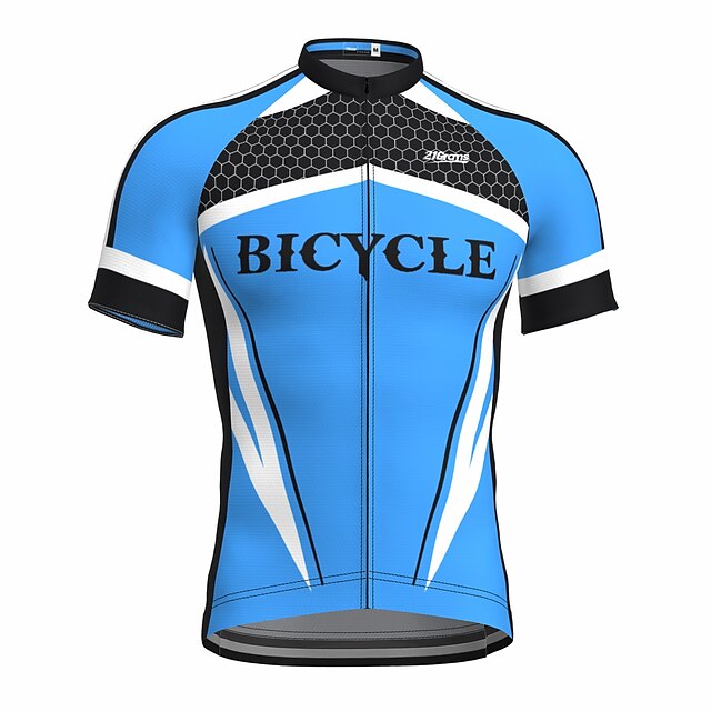 Sports & Outdoors Cycling | 21Grams Mens Short Sleeve Cycling Jersey Bike Top with 3 Rear Pockets Mountain Bike MTB Road Bike Cy