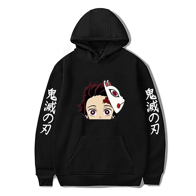 

Inspired by Demon Slayer: Kimetsu no Yaiba Kamado Tanjirou Hoodie Cartoon 100% Polyester Anime Harajuku Graphic Kawaii Hoodie For Men's / Women's / Couple's