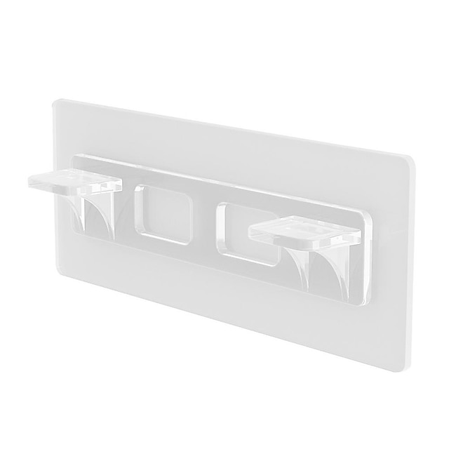  10 pçs suporte de prateleira estacas adesivas suporte de divisória de armário clipes de suporte de armário adesivo de cabide de parede para cozinha banheiro