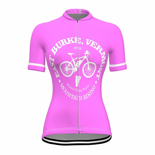 Sports & Outdoors Cycling | 21Grams Womens Short Sleeve Cycling Jersey Bike Top with 3 Rear Pockets Mountain Bike MTB Road Bike 