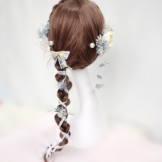 Beauty & Hair Health & Personal Care | Lolita Hair Accessories Dried Flower Lace Pearl Hairpin Side Clip Bridal Graduation Cerem