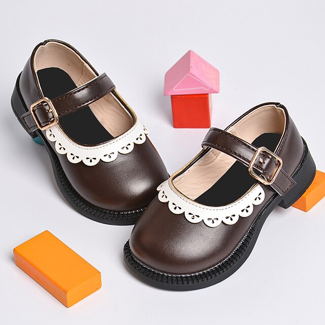 Shoes & Bags Kids Shoes | Girls Flats Lolita Flower Girl Shoes Formal Shoes Princess Shoes PU Non-slipping Little Kids(4-7ys) Th