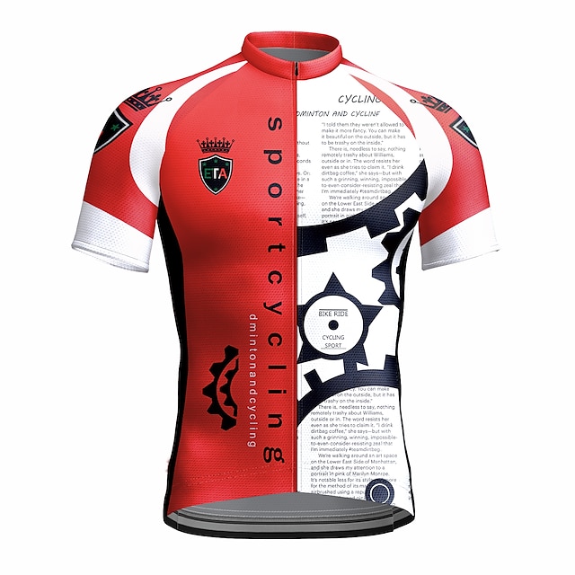 Sports & Outdoors Cycling | 21Grams Mens Short Sleeve Cycling Jersey Bike Top with 3 Rear Pockets Mountain Bike MTB Road Bike Cy