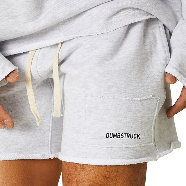 

Men's Chic Modern Casual Crop Knitted Knee Length Pants Casual Streetwear Micro-elastic Solid Colored Windproof Butt Lift Mid Waist White Black Gray M L XL XXL 3XL