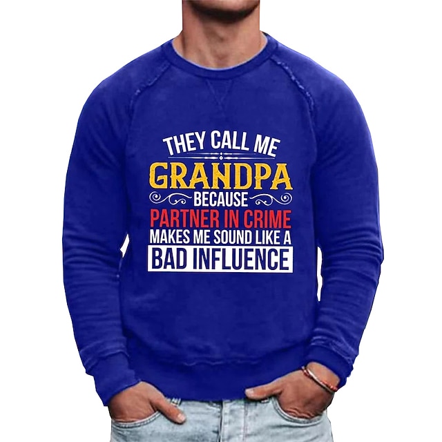 

Men's Sweatshirt Pullover Graphic Letter Print Sports Outdoor Casual Daily Hot Stamping Basic Casual Hoodies Sweatshirts Blue Black Gray