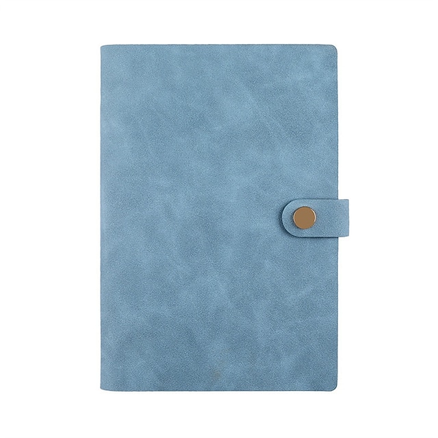 

Notebook Plain A7 2.9×4.1 Inch Aesthetic Leather SoftCover Diary 160 Pages Notebook for Office