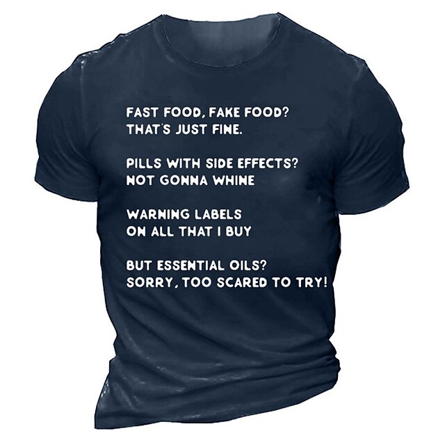 

Men's T shirt 3D Print Graphic Letter Crew Neck Casual Daily Print Short Sleeve Tops Fashion Classic Comfortable Big and Tall Green Black Gray
