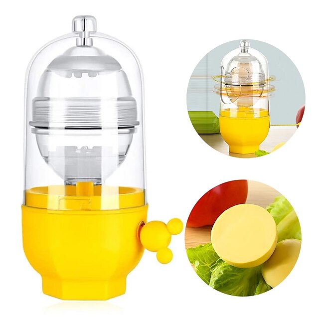 

Egg Scrambler Hand Egg Shaker Mixer Food Grade Silicone Yolk Egg White Mix Manual Tool Convenient Golden Egg Maker for Kids