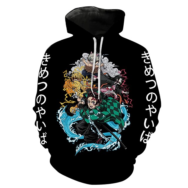 

Inspired by Demon Slayer: Kimetsu no Yaiba Kamado Nezuko Kamado Tanjiro Hoodie Cartoon 100% Polyester Anime Harajuku Graphic Kawaii Hoodie For Men's / Women's / Couple's