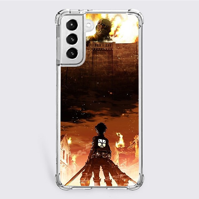

Attack on Titan Phone Case For Samsung Galaxy S22 S21 S20 Plus Ultra FE Unique Design Protective Case Shockproof Dustproof Back Cover TPU